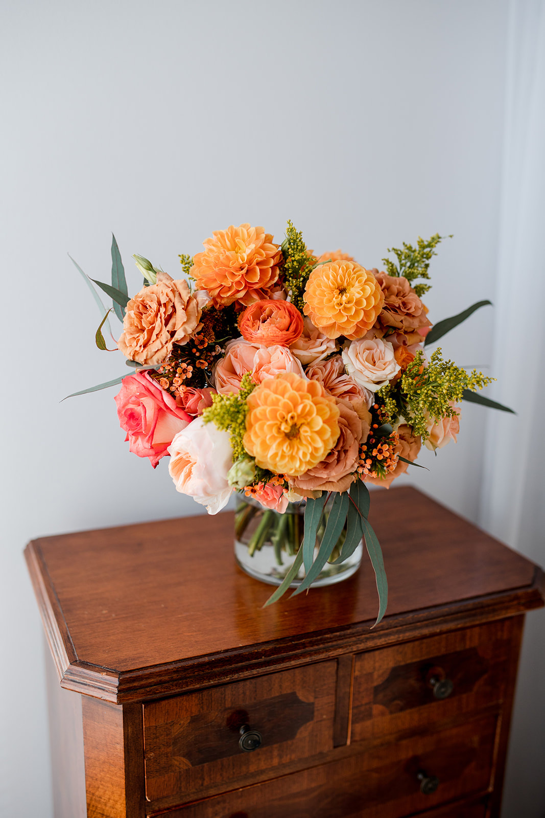 Colorful Bouquet for Fall wedding in Franklin TN