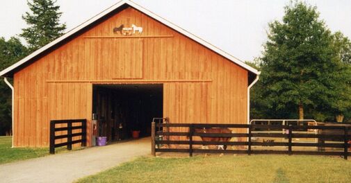 outdoor barn on estate property