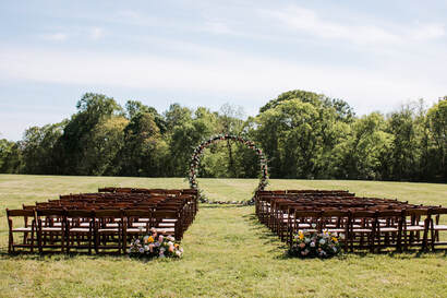 middle TN outdoor wedding ceremony venue
