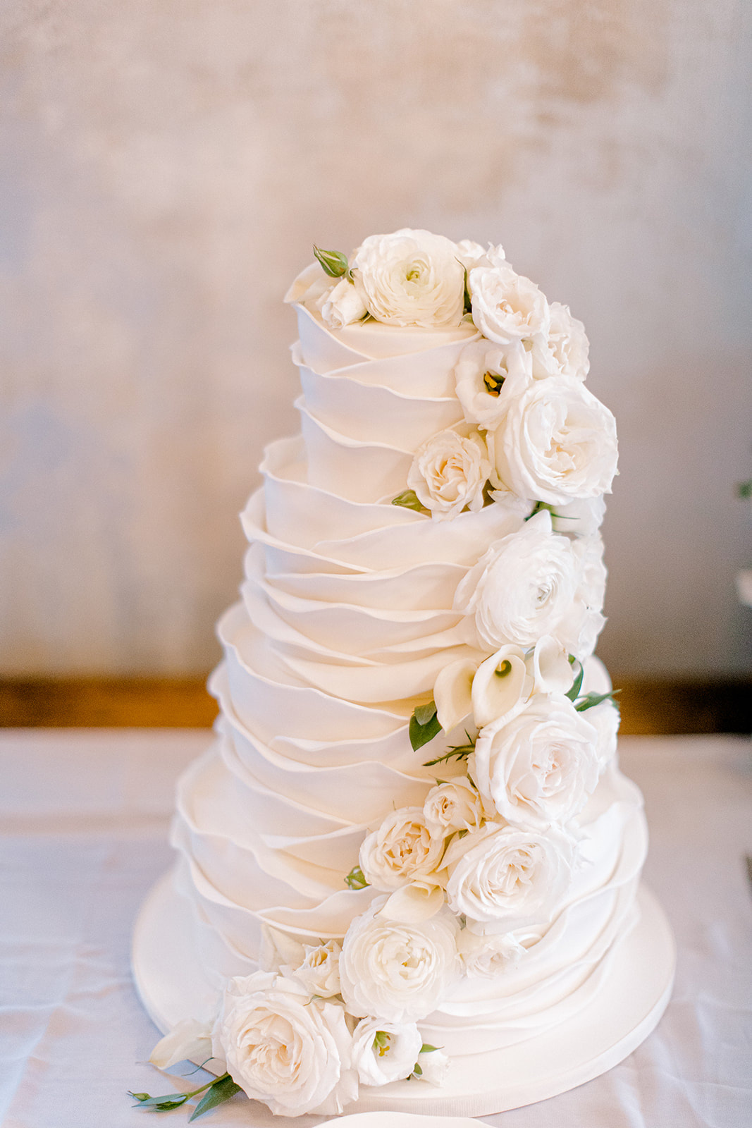 Layered Elegant Cedarmont Farm Wedding Cake