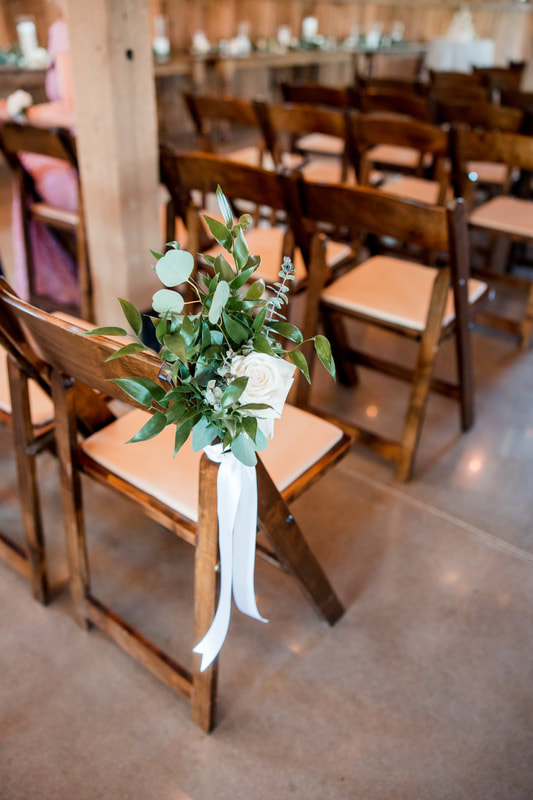 Aisle Ties for Cedarmont Farm Barn Wedding