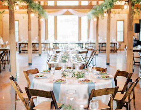 rustic barn wedding reception
